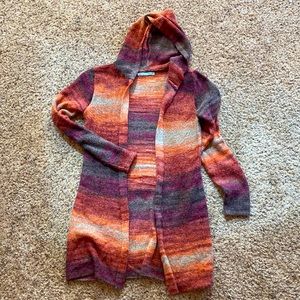 Long hooded cardigan. Maurice’s. Small